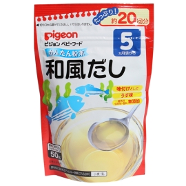 Bột Dashi Pigeon vị cá bào rong biển 50g (Trẻ từ 5 tháng)