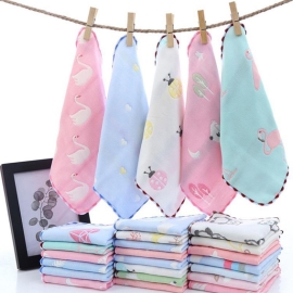 Túi 5 khăn sữa 6 lớp Woooji mềm mại