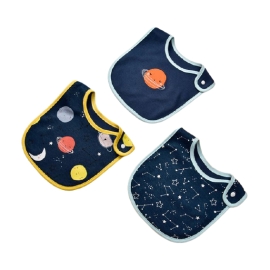 Set 3 yếm cotton vuông Insular