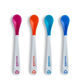 Bộ 4 Cái Thìa Mềm Báo Nóng Munchkin