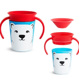 Cốc 360 Độ Chống Đổ Deco Có Tay Cầm Munchkin (177ml)