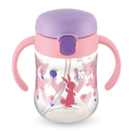 Cốc Tập Uống 2in1 T.L.I Richell (Hồng)