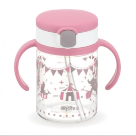 Cốc Ống Hút Richell 200ml (Hồng)