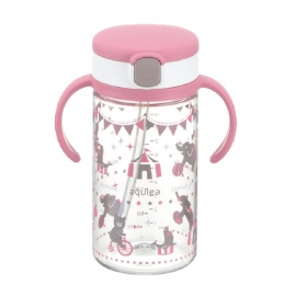 Cốc Ống Hút Richell 320ml (Hồng)