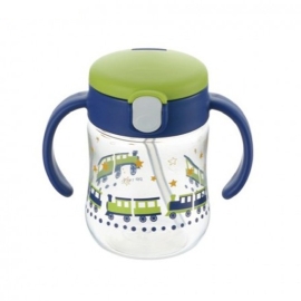 Cốc ống hút chống đổ Mugood (Xanh hải quân)