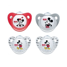 Bộ 2 ti giả NUK Silicone Sleeptime 0-6m (Mickey)