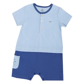 [9-12M] Bộ body cộc petit xanh lơ nhạt