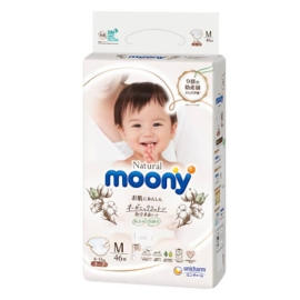 Tã dán Moony Natural size M - 46 miếng (6-11kg)