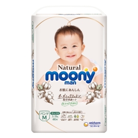 Tã quần Moony Natural size M - 46 miếng (5-10kg)