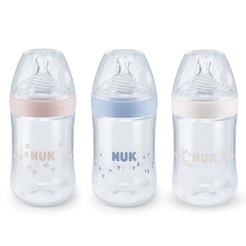Bình sữa NUK PP Nature Sense 260ml núm ti Silicone S2 - M