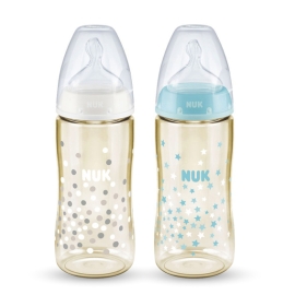 Bình sữa NUK PPSU 300ml núm ti Silicone S2 - M