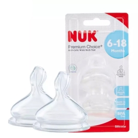 Bộ 2 núm ti NUK Silicone S1 - L