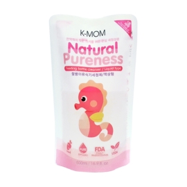 Nước rửa bình & rau quả chiết xuất thảo mộc tự nhiên K-Mom Hàn Quốc (túi 500ml)