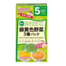 Bột ăn dặm Wakodo 3 loại rau củ, kem bắp (5 tháng)