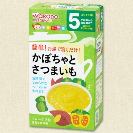 Bột ăn dặm Wakodo vị bí đỏ, khoai lang (5 tháng)